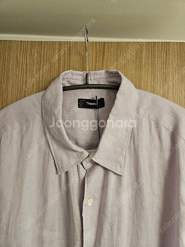 띠어리 / 23SS 린넨100셔츠 라벤더(연보라) xl--2