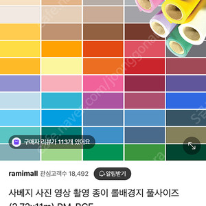 촬영배경지 사베지 2가지색+거치대 세트