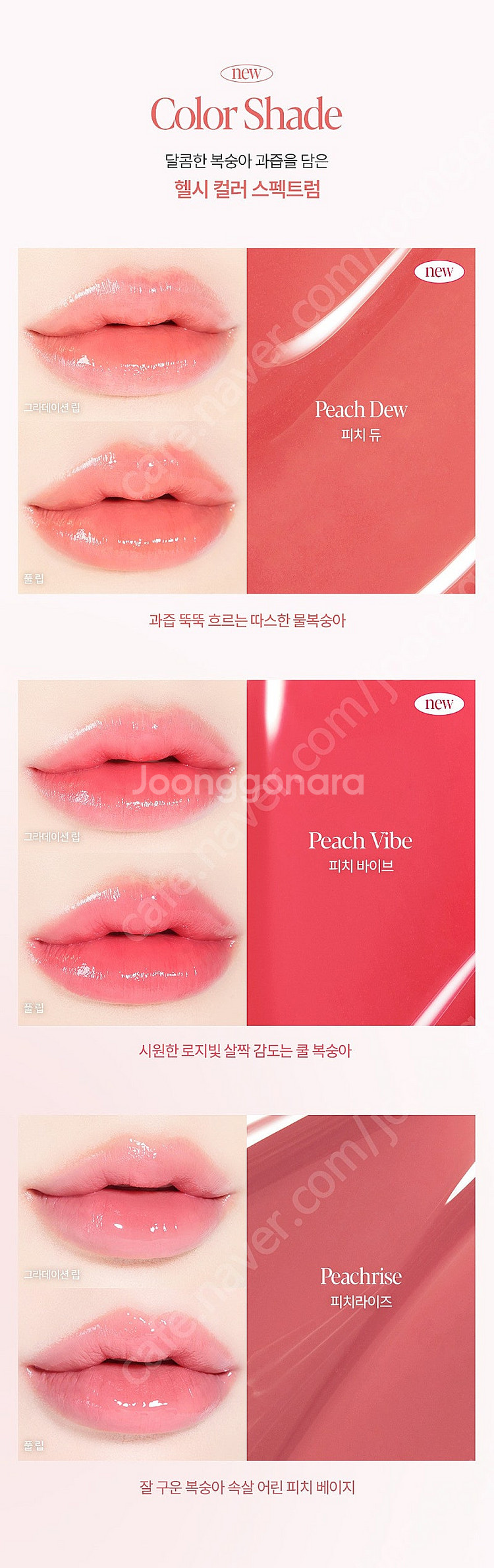 (택포)에스쁘아 바밍글로우 립스틱 피치바이브 새상품--1