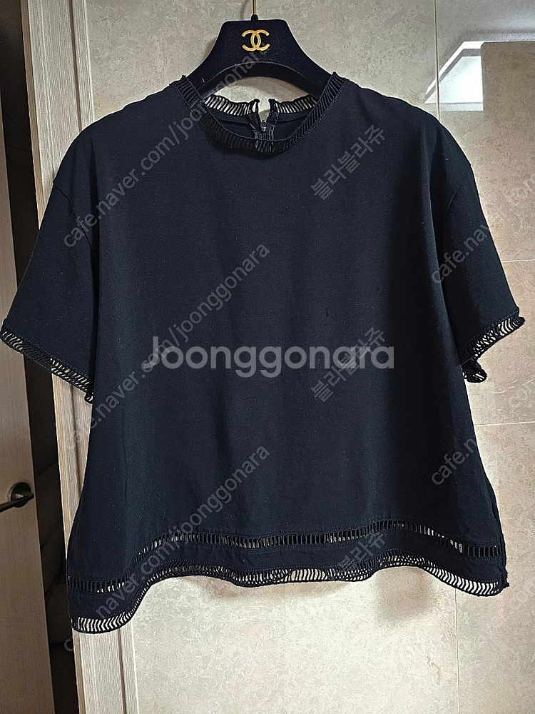 구호 티셔츠 Cotton Blended Band Nec...--8