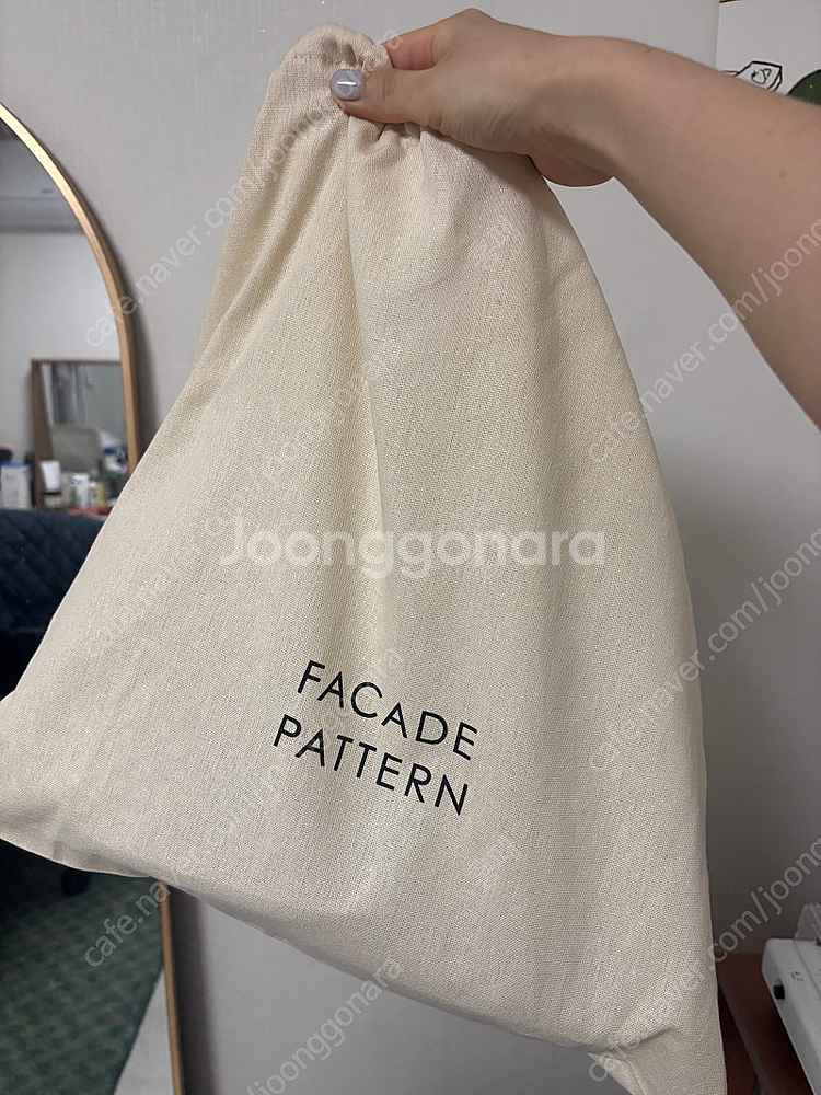 파사드패턴 빈티지 캐빈백 초콜릿--1