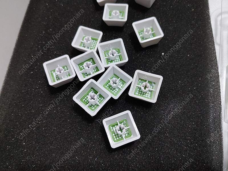 화이트그린 이중사출 키캡 판매합니다 이미지