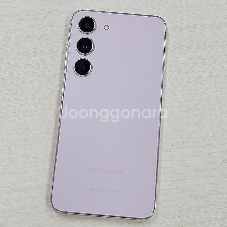 갤럭시S23 라벤더 256용량 무잔상 깨끗한단말기 S급 37만 판매해요--0