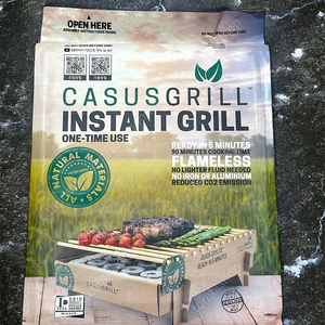 캠핑용 Casus Grill 일회용 친환경 숯불 그릴 바베큐 덴마크 구이바다 글램핑