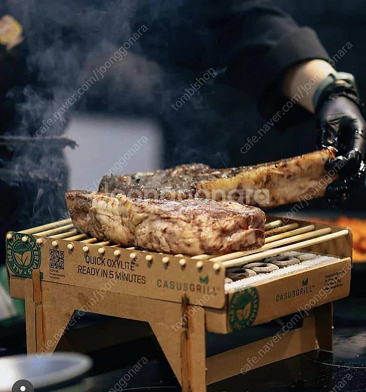 캠핑용 Casus Grill 일회용 친환경 숯불 그릴 ...--2