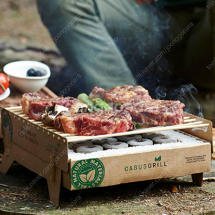 캠핑용 Casus Grill 일회용 친환경 숯불 그릴 ...--3