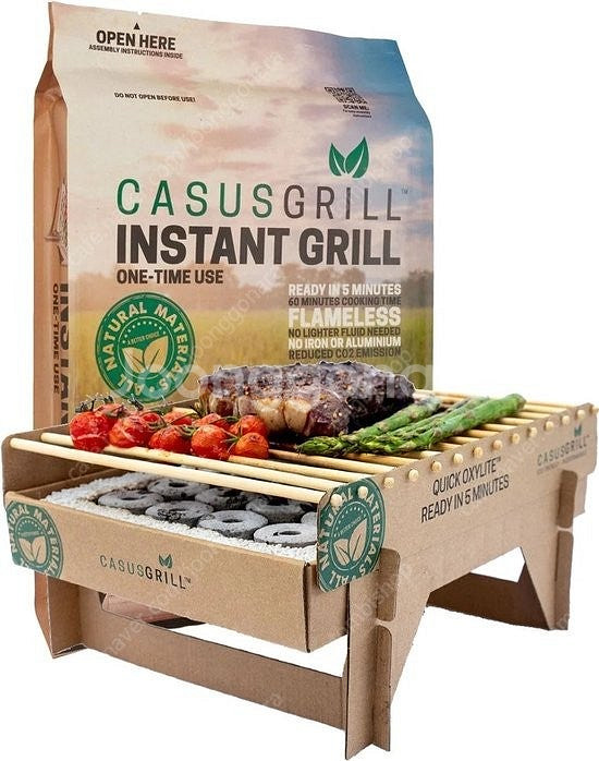 캠핑용 Casus Grill 일회용 친환경 숯불 그릴 ...--7