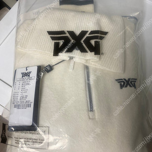 (새상품) pxg 윈드프루프 스웨터 화이트