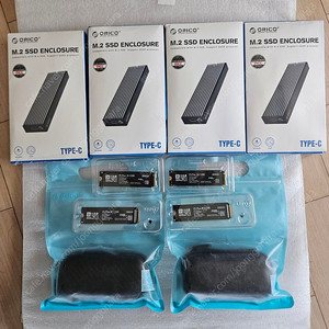 마이크론 Crucial P3 Plus M.2 NVMe 1TB 2TB 2개씩 총 4TB SSD 새제품+오리코 NVME 외장 SSD 케이스 미개봉 새제품 영상작업이 켄슬되서 판매합니