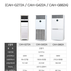 캐로스 CAH-G662A 도시가스 온풍기