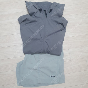 남성바람막이105)네셔널지오그래픽 메쉬점퍼+나우 반바지L 일괄판매