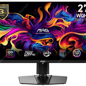 MSI MAG271QRX OLED QHD 360hz 모니터 팔아요