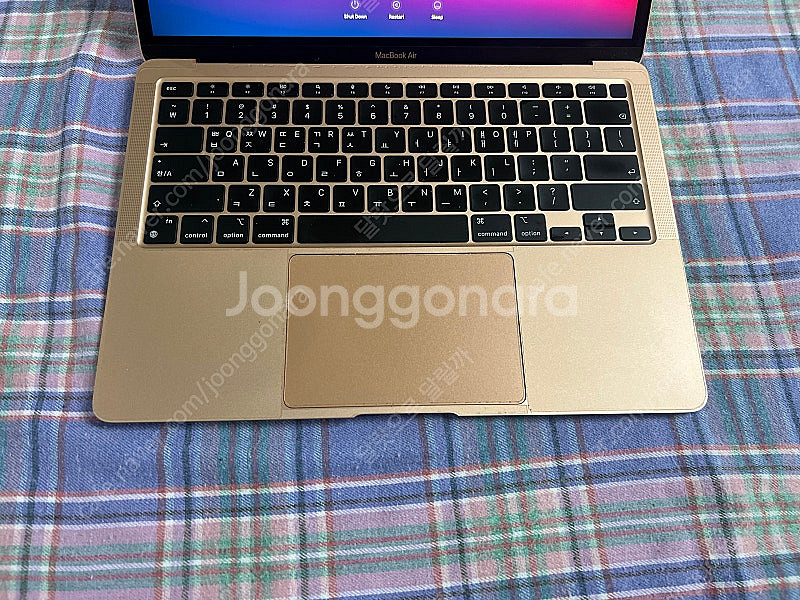 맥북에어 m1 16gb, 256gb 판매, 배터리 성능...--2