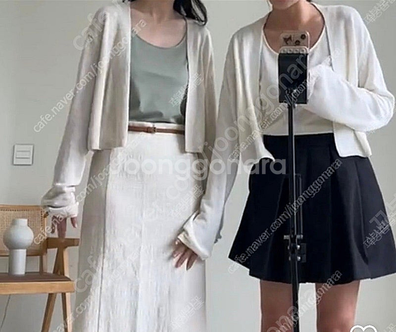 유메르 빈 리넨 가디건(새상품)--0