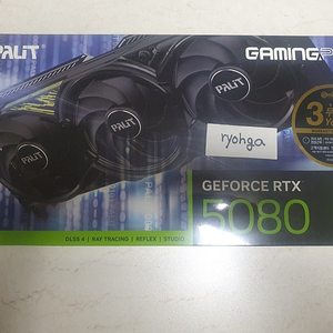 PALIT 지포스 RTX 5080 GAMINGPRO D7 16GB 이엠텍 미개봉 새상품 팝니다. 160만입니다.
