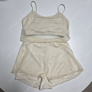 (반택포) 르니끄 매쉬프릴 하이웨스트 폴웨어 크림 s
