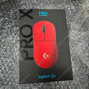 로지텍 G PRO X 슈퍼라이트(지슈라) 마우스 레드 색상 판매합니다.