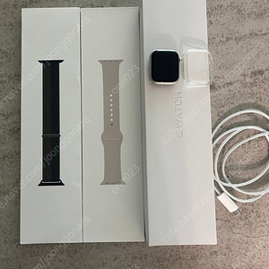 애플워치 7 41mm(GPS)풀박스, 정품 시계줄2개