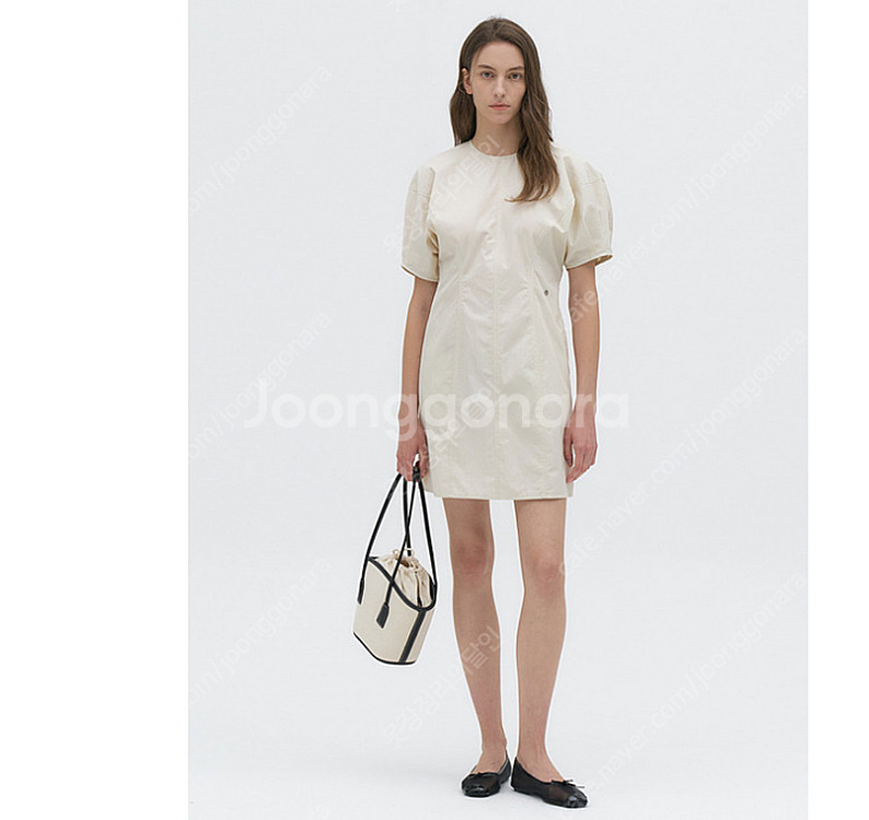 라메레이 원피스 Stitch Balloon Mini Dress 베이지--0