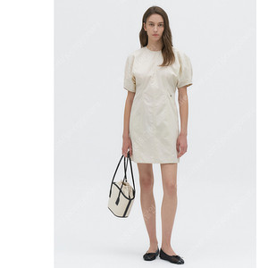 라메레이 원피스 Stitch Balloon Mini Dress 베이지