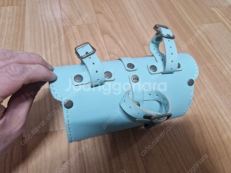 클래식 자전거 안장 가방 라운드형 (민트색)--1
