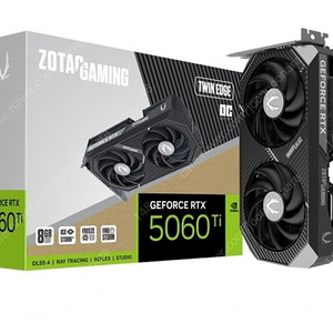 ZOTAC GAMING 지포스 RTX 5060 Ti Twin Edge OC D7 8GB