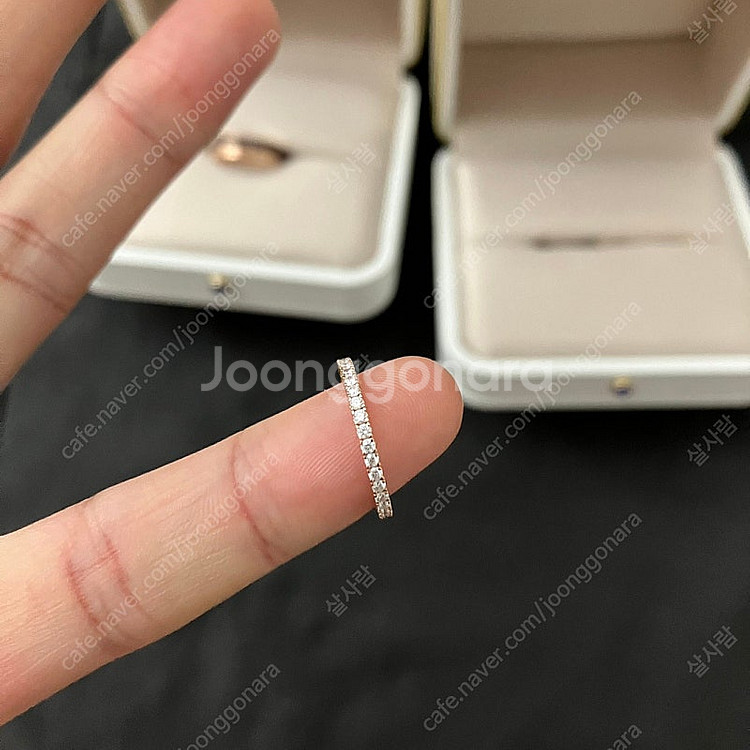 부쉐론 콰트로 클래식 웨딩 반지 링 여성 48호 + 골...--2