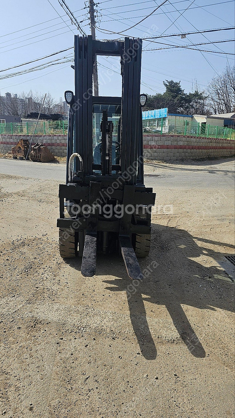 디젤지게차 3톤 3단 두산 로테이팅포크 장착 차량상태최...--1