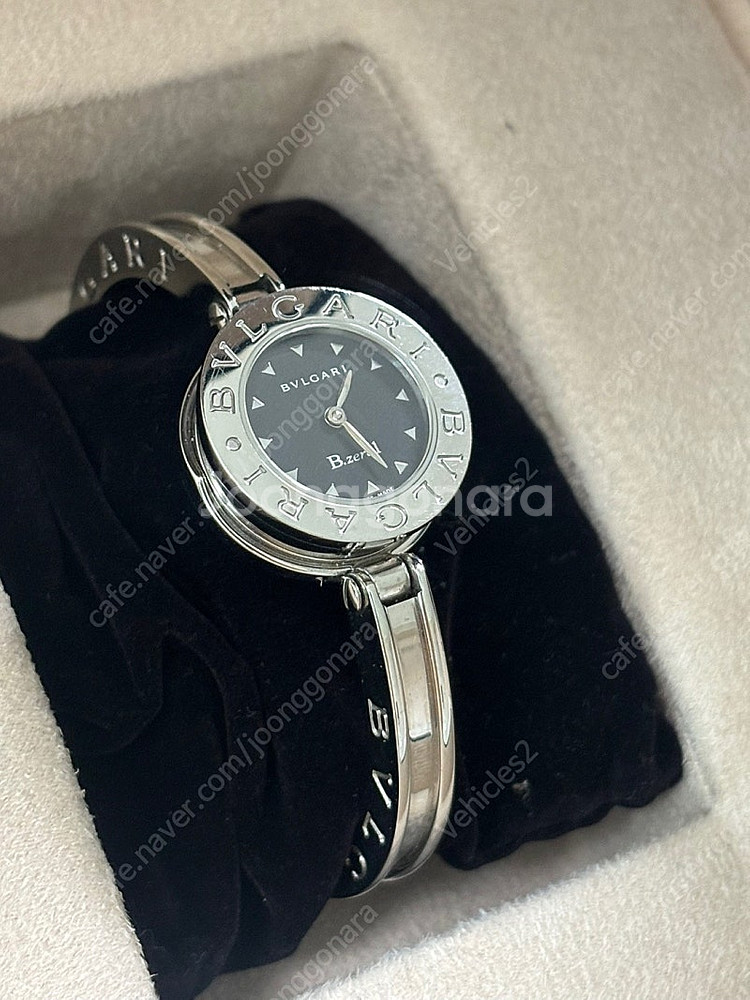불가리 비제로원 뱅글시계 블랙판--1