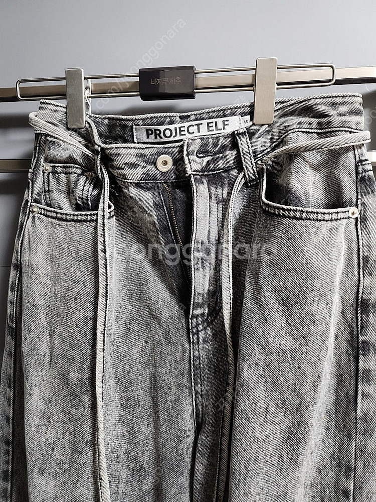 엘프 ELF 돌청 와이드 데님--4