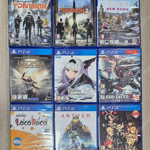 ps4 더디비전 1,2 파크라이 뉴던 디사이플스 샤이닝 레조넌스 리프레인 갓이터3 로코로코 앤썸 소아온 페이탈불릿