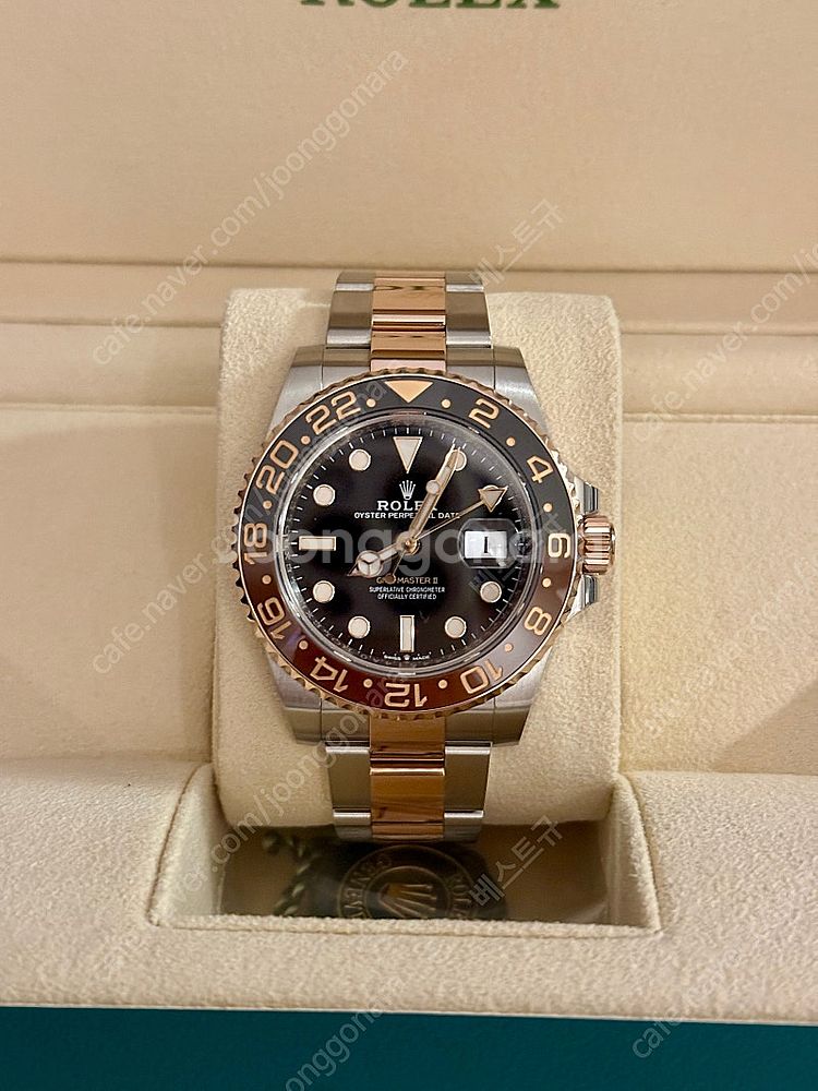 롤렉스 Gmt-master2 루트비어 콤비 팝니다.--0
