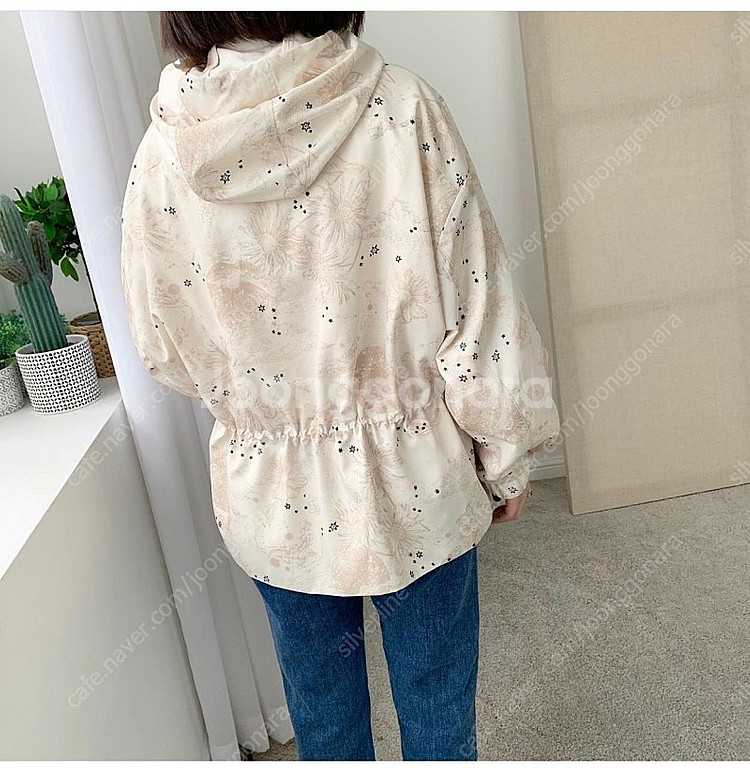 르꼬르망 , 노구김플라워점퍼야상 새상품--1