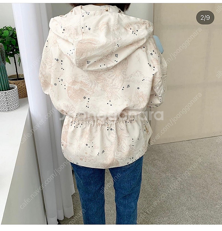 르꼬르망 , 노구김플라워점퍼야상 새상품--4