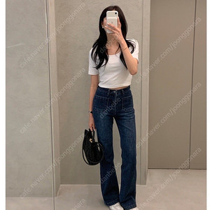 하와 포르테 부츠컷데님, 블루아워 (숏,XS)