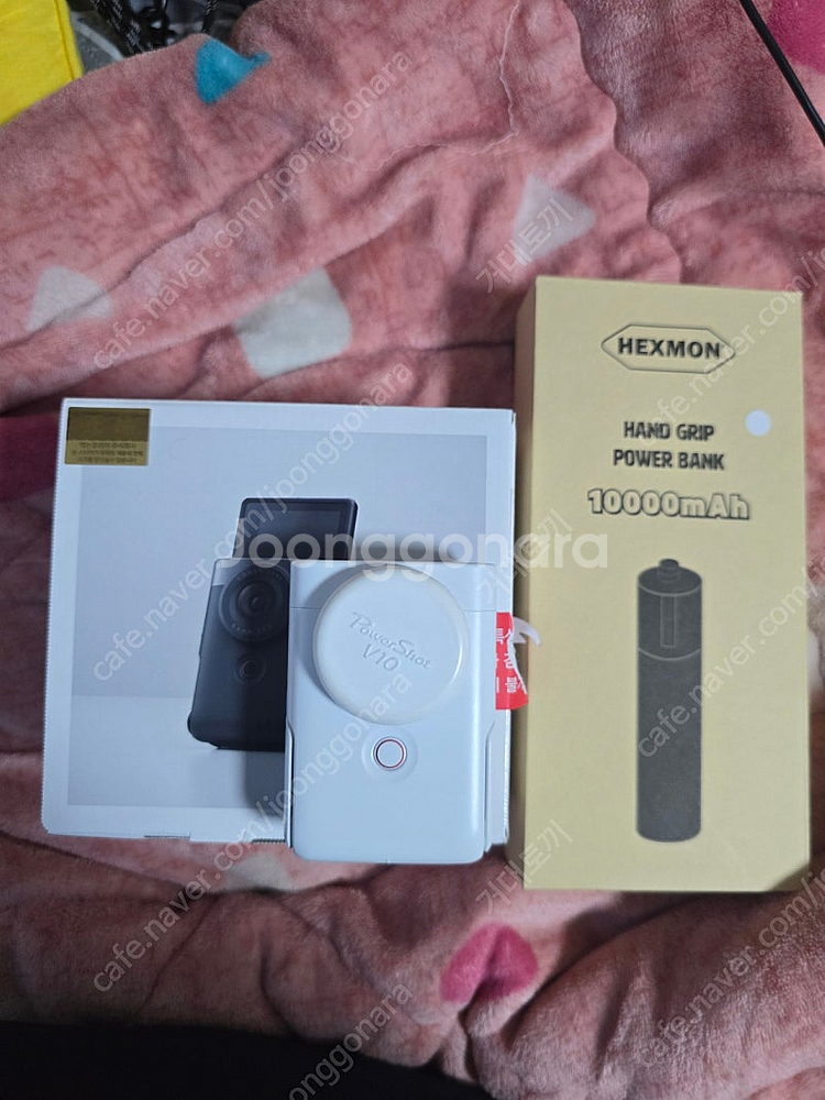 캐논 파워샷 PowerShot V10 액션캠 화이트, 헥스몬 보조배터리 세트(미개봉)--6