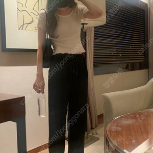뮤렛 에디트 팬츠 블랙, 오프화이트 새상품