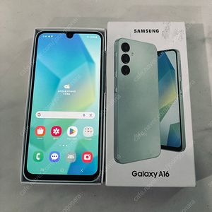 갤럭시 A16 라이트그린 128기가 미사용새거 21만원 판매합니다!