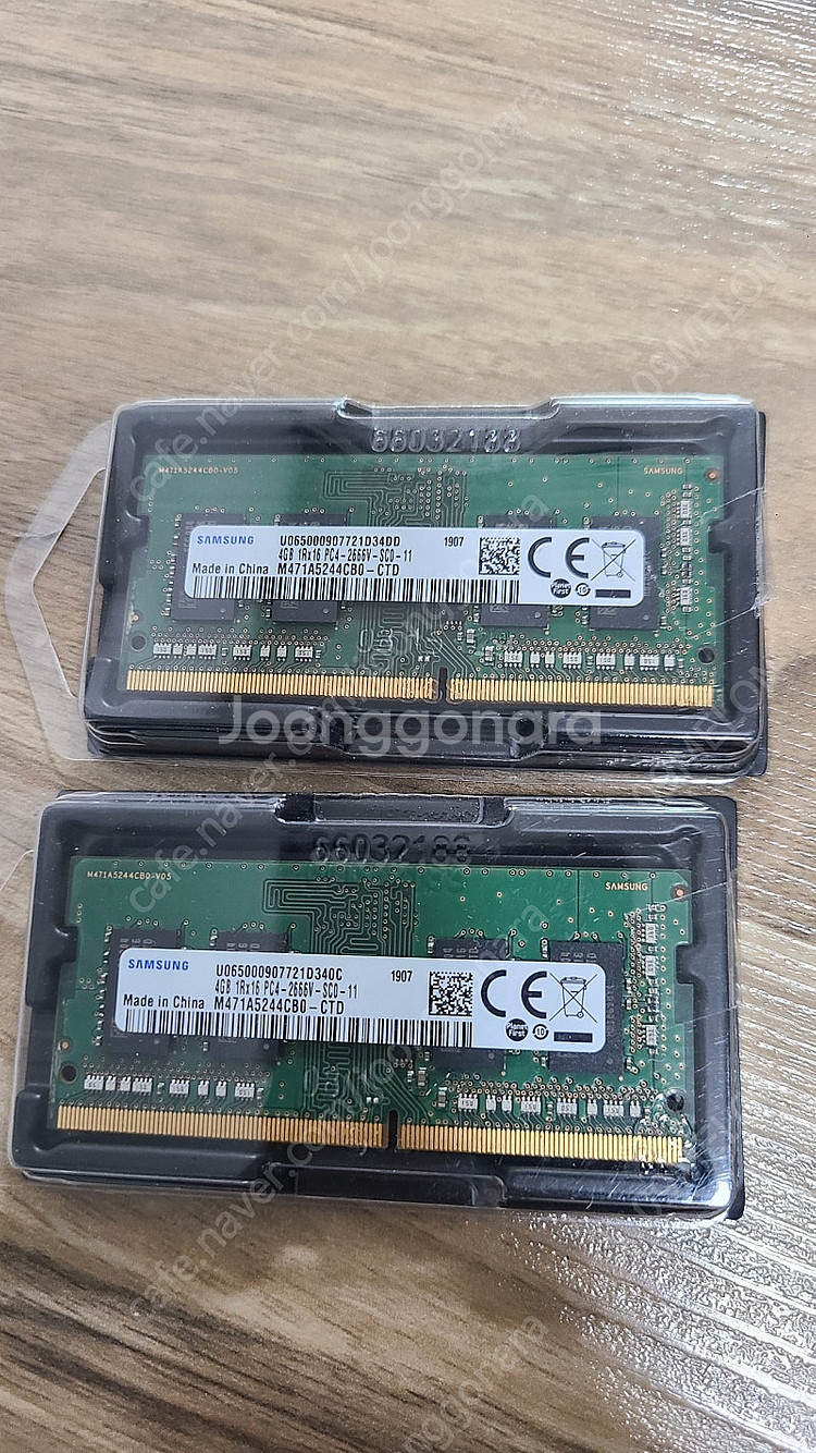 노트북용 ddr4 램 2666 4기가*2개--0