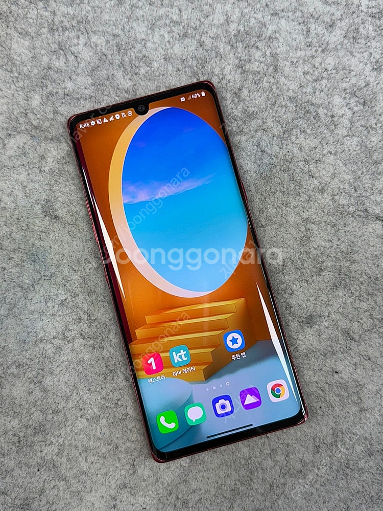 LG 벨벳 레드 128G 무잔상 무기스 미파손 상태좋은...--1