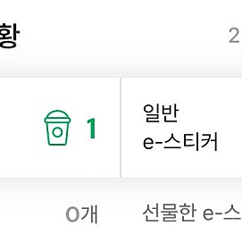 스타벅스 프리퀀시 미션 1개