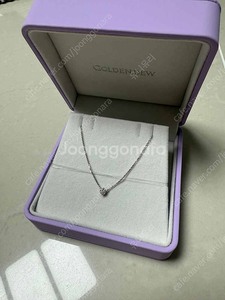 골든듀 솔리테어 2C 목걸이 0.2ct--1