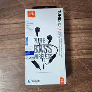 JBL Tune 215 BT 블루투스 이어폰 (미개봉)