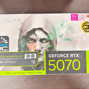 [미개봉] 갤럭시 GALAX 지포스 RTX 5070 WHITE OC D7 12GB 화이트