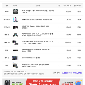 부산 7800x3d 5070ti 완본체 처분합니다