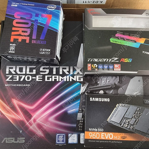 i7 8700K ROG STRIX Z370-E 지스킬32GB 반본체