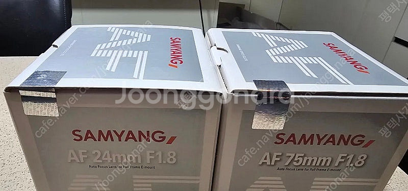 삼양 AF 단렌즈 2종 새제품 급매합니다 가격인하--1