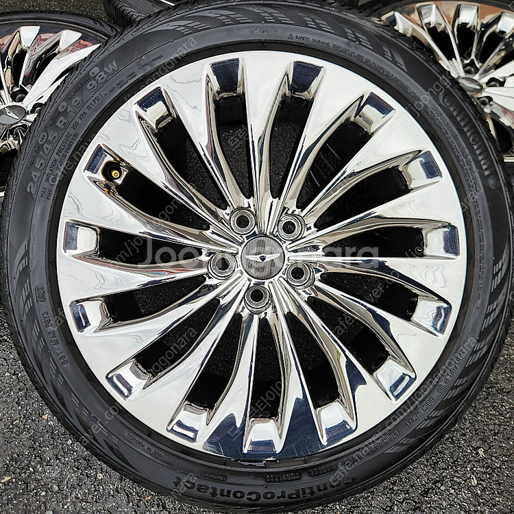 [판매] 제네시스 EQ900 19인치 순정휠 타이어 세트 팝니다 245 45 19 275 40 19--4