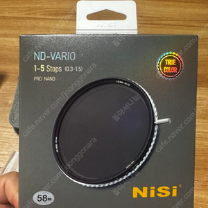 니시 가변 nd필터 58mm (새상품)