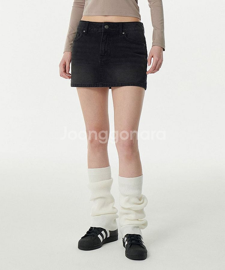 무신사 스탠다드 데님 미니 스코트 치마바지 S--0